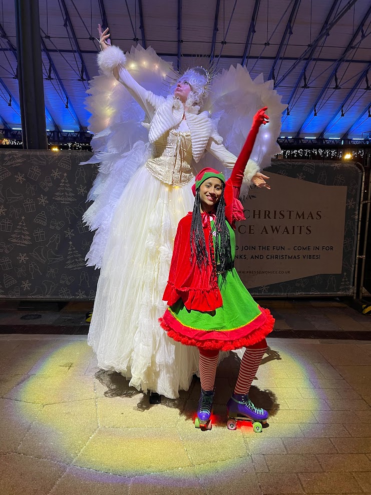 Angel Light Up Stilt Walker