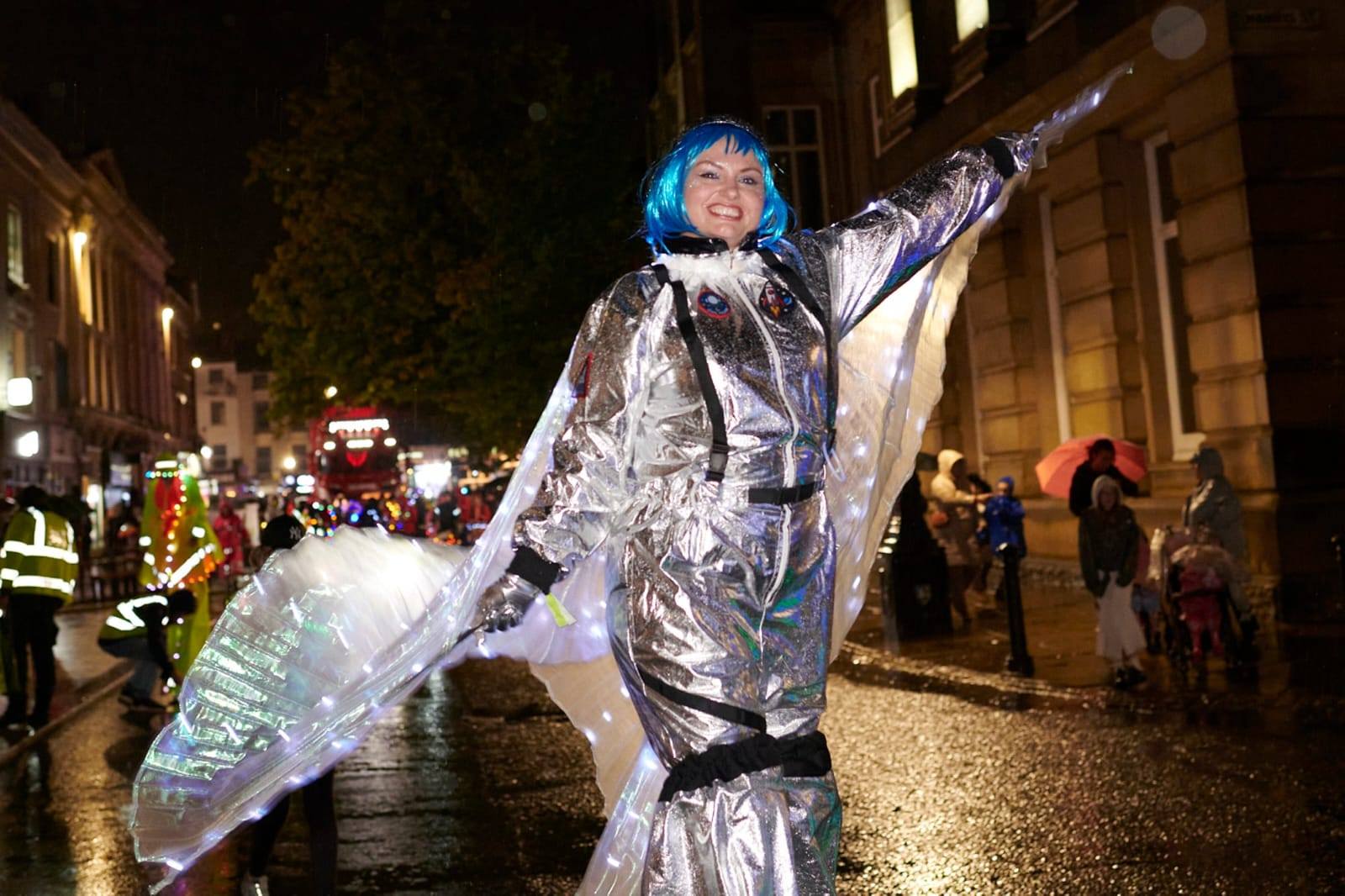 Astronaut Stilt Walkers