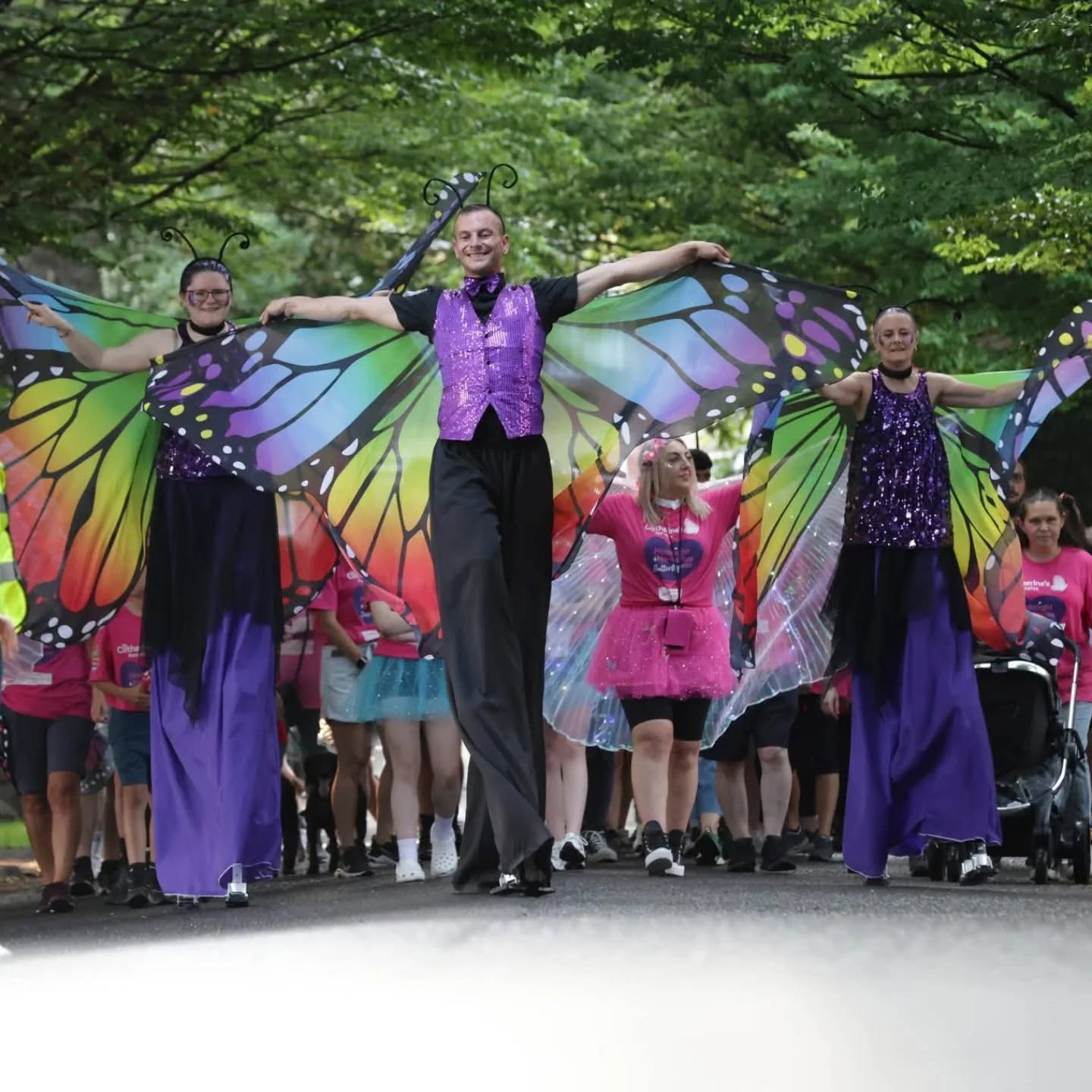 Butterfly Stilt Walkers