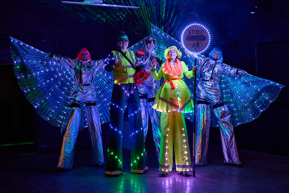 Laser Stilt Walkers photo