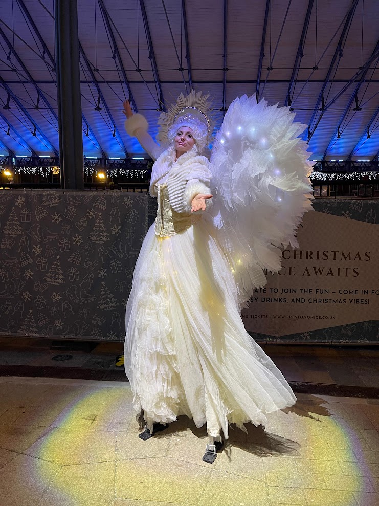 Angel Light Up Stilt Walker photo