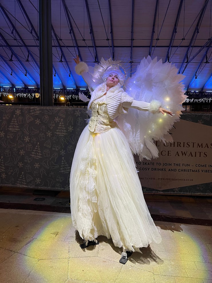 Angel Light Up Stilt Walker photo